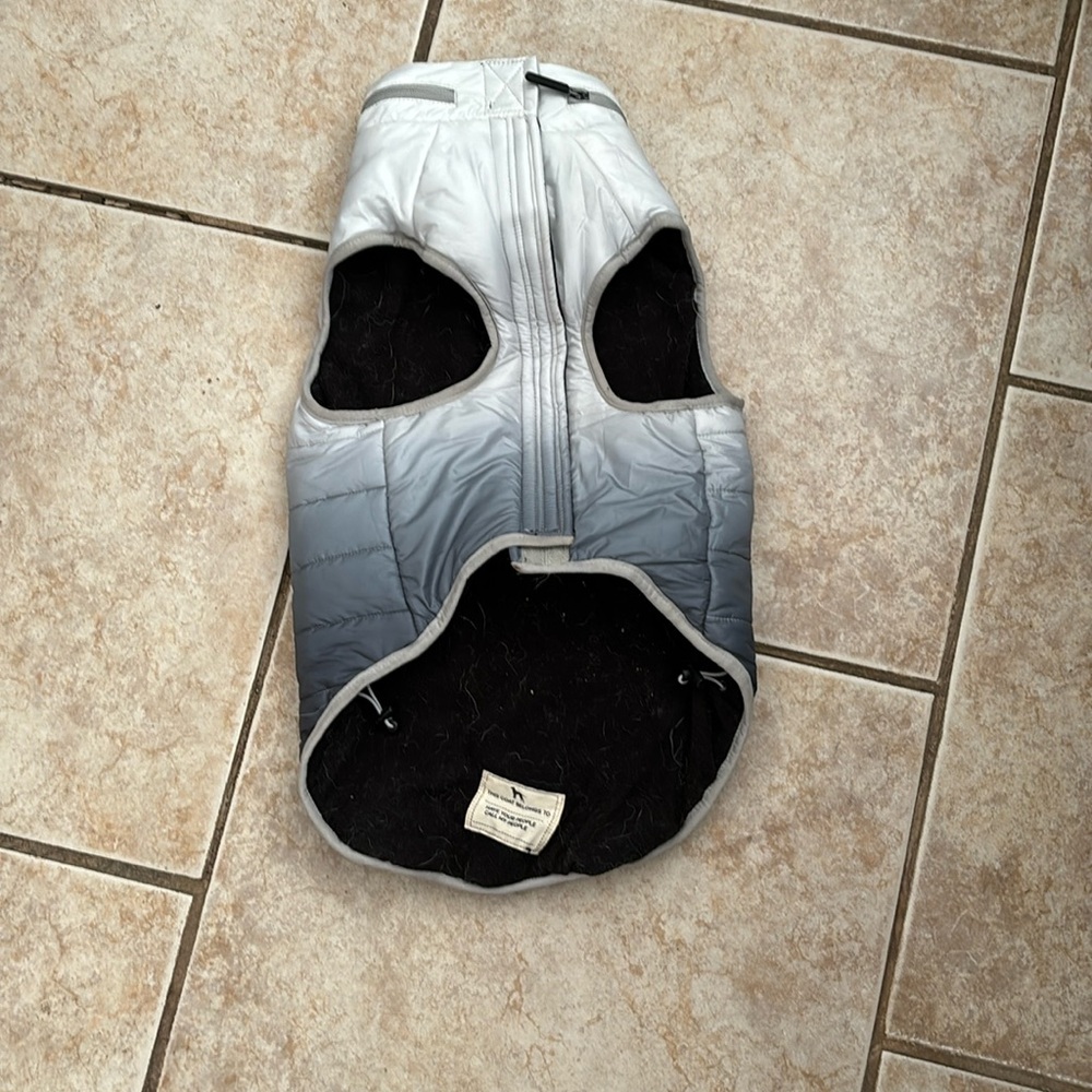 Hotel Doggy Dog Jacket XL Jacket Vest 3M Thinsulate Gray Black Sikver Ombre
